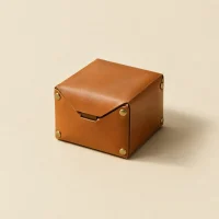 Box Coin Purse, folded, studio photo