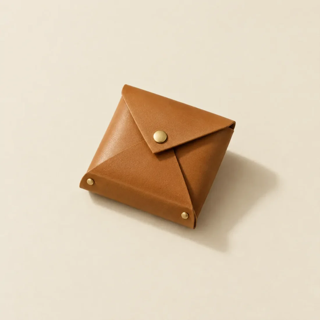 Envelope Coin Purse, folded, studio photo