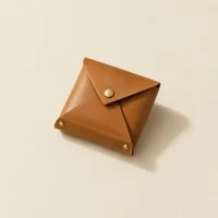 Envelope Coin Purse, folded, studio photo