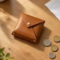 Envelope Coin Purse in use