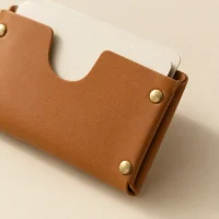 Hinge, close-up of the rivet and folded edge
