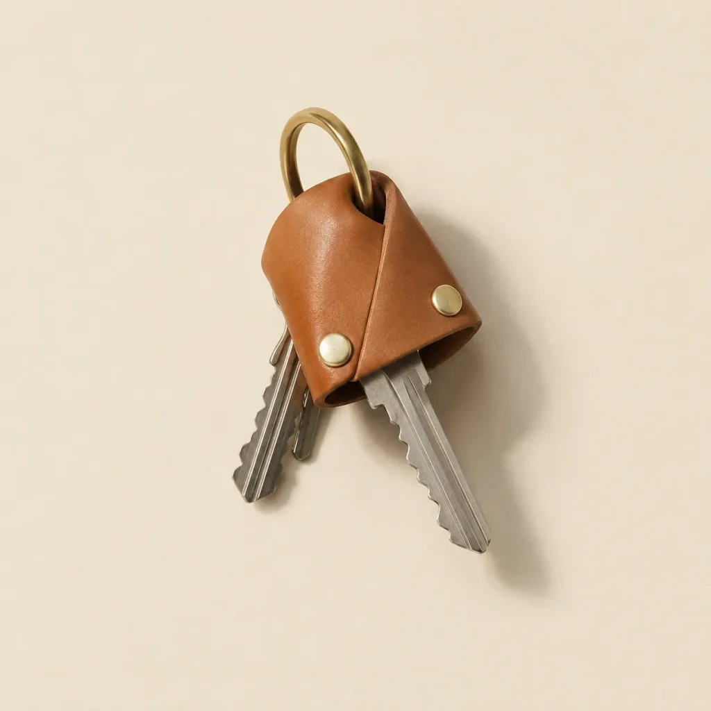 Hood Key Cover, folded, studio photo