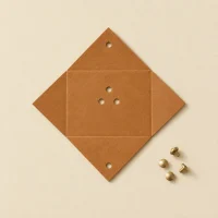 Kite Charm unfolded flat, showing the die-cut blank