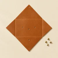Kite unfolded flat, showing the die-cut blank