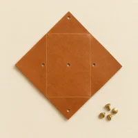 Kite Key Pouch unfolded flat, showing the die-cut blank