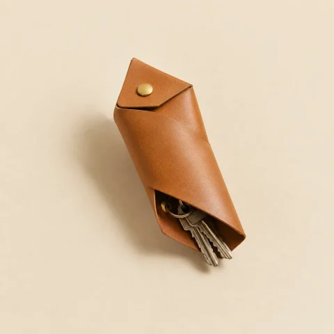 Kite Key Pouch, folded, studio photo