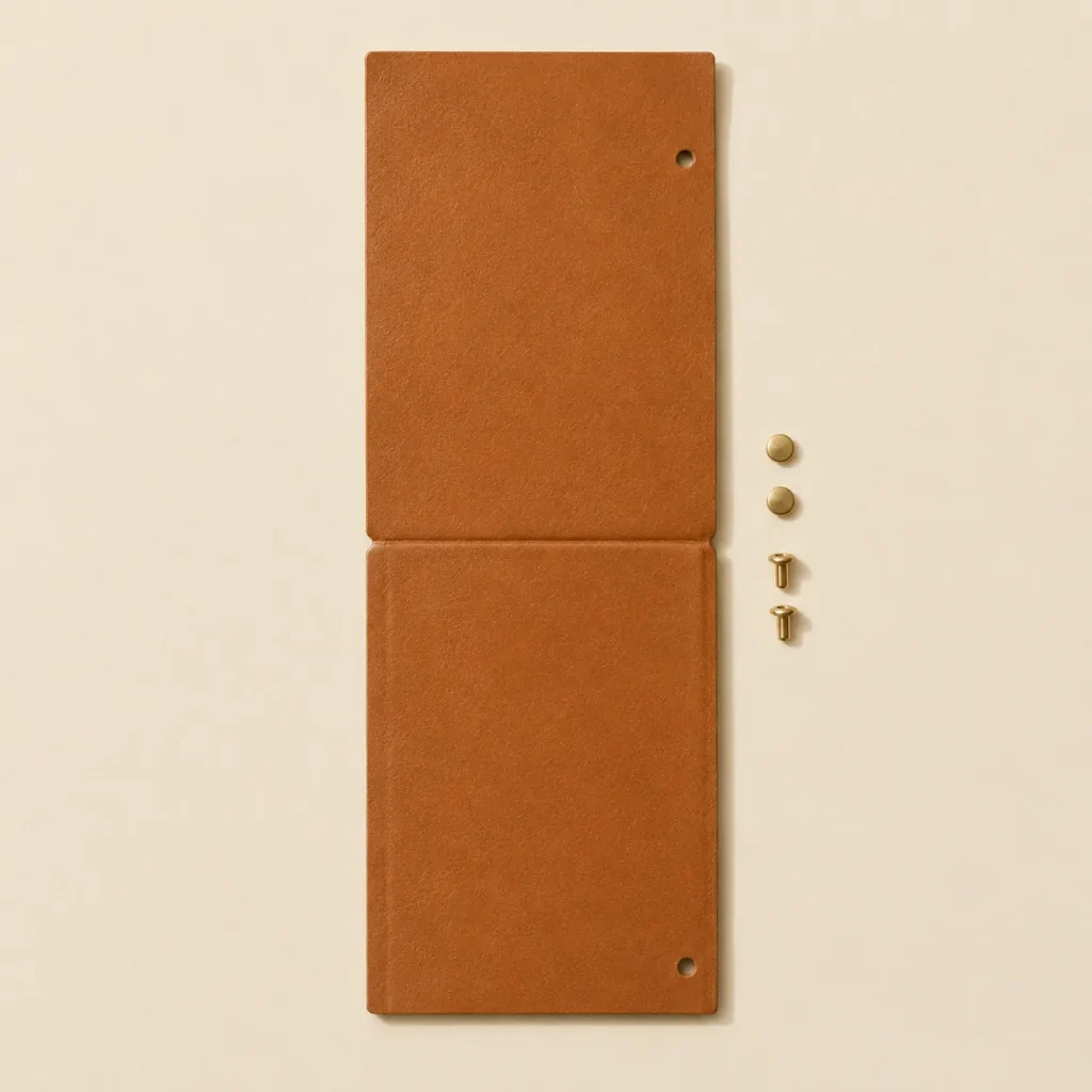 Neck Mono unfolded flat, showing the die-cut blank