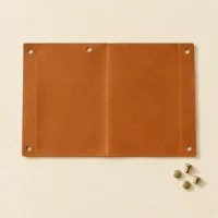 Neck Slip unfolded flat, showing the die-cut blank