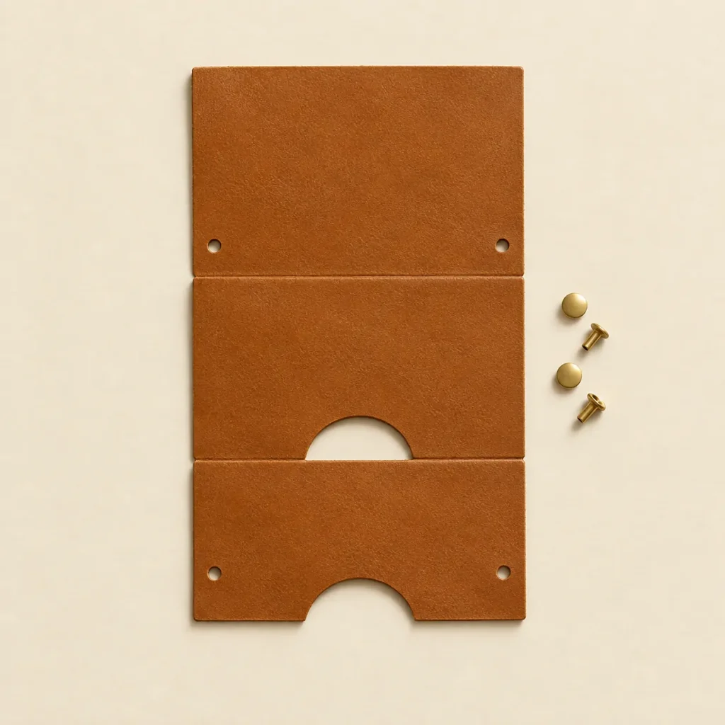 Nest unfolded flat, showing the die-cut blank