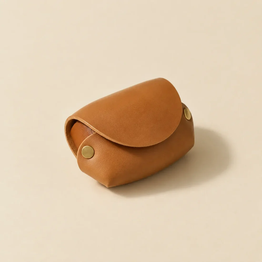 Pebble Coin Purse, folded, studio photo