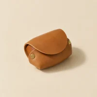 Pebble Coin Purse, folded, studio photo