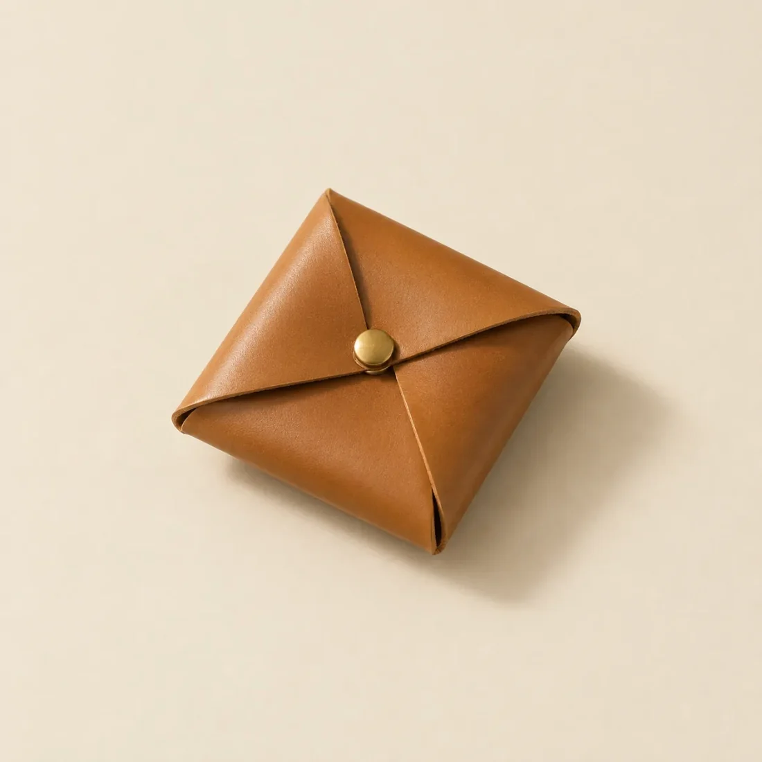Pinwheel Coin Purse, folded, studio photo