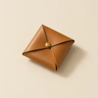 Pinwheel Coin Purse, folded, studio photo