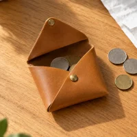 Pinwheel Coin Purse in use