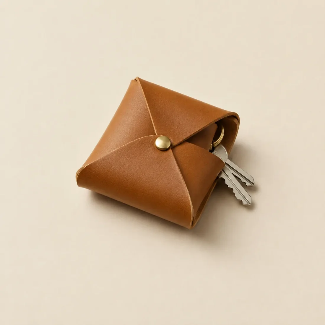 Pinwheel Key Pouch, folded, studio photo