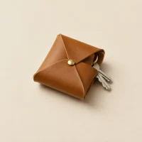 Pinwheel Key Pouch, folded, studio photo