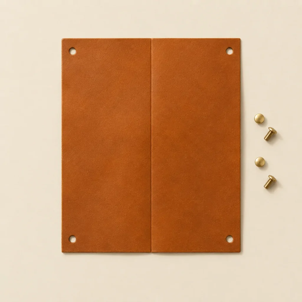 Sleeve Key Pouch unfolded flat, showing the die-cut blank