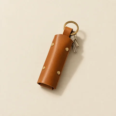 Sleeve Key Pouch, folded, studio photo