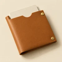 Slipcase, close-up of the rivet and folded edge