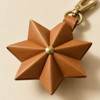 Fold Star Charm, close-up of the rivet and folded edge