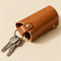 Tube Key Roll, close-up of the rivet and folded edge
