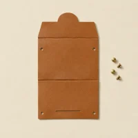 Tuck Coin Purse unfolded flat, showing the die-cut blank