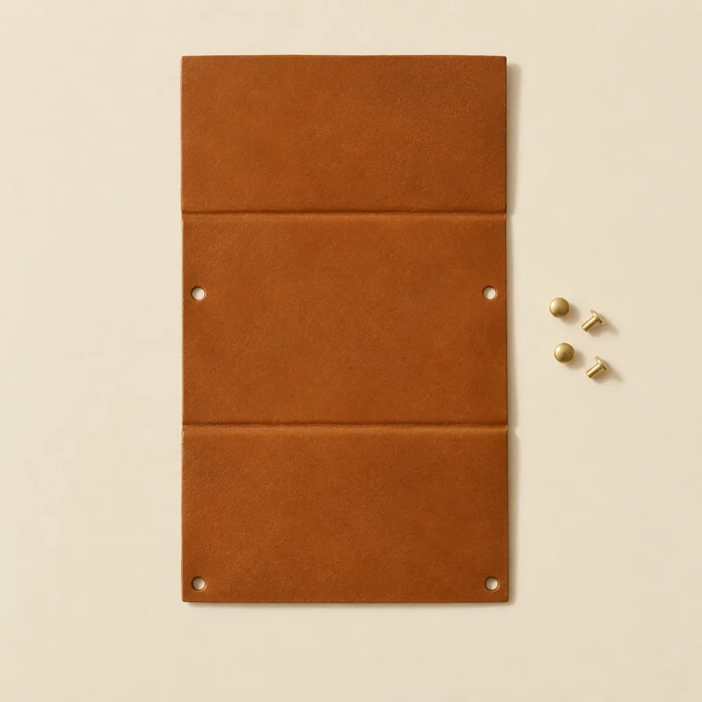 Twin unfolded flat, showing the die-cut blank